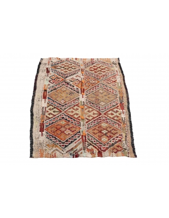 Vintage Small Decorative Kilim Rug - 2`6″ x 4`1″