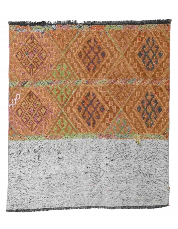 Decorative Vintage Kilim Rug - 3`9″ x 4`0″