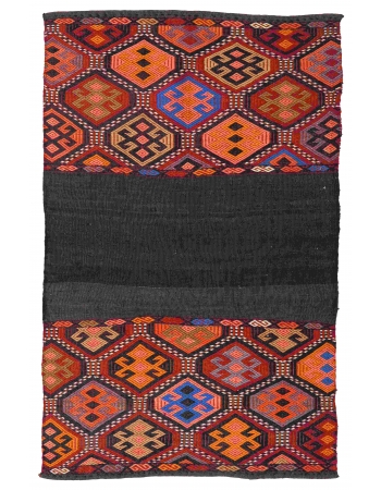 Decorative Vintage Turkish Kilim Rug - 3`5″ x 5`5″