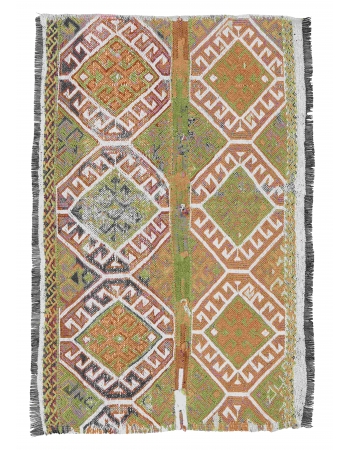 Small Decorative Vintage Kilim Rug - 2`7″ x 4`0″