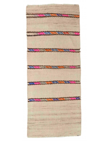 Small Vintage Decorative Kilim Rug - 2`0″ x 4`10″