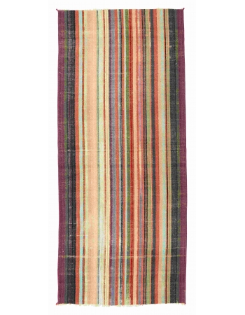 Striped Vintage Decorative Rug - 3`0″ x 6`11″