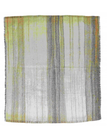 Vintage Modern Decorative Kilim Rug - 5`1″ x 6`1″