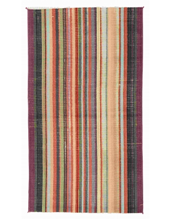 Vintage Striped Decorative Rug - 3`0″ x 5`3″