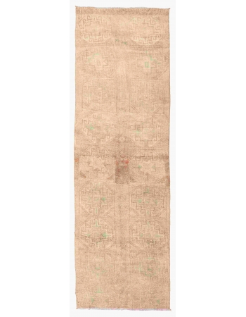 Vintage Washed Out Runner Rug - 2`10″ x 9`10″