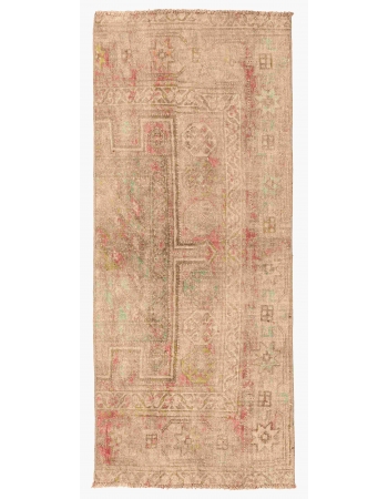 Vintage Washed Out Vintage Rug - 2`1″ x 5`5″