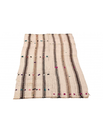 Vintage Striped Modern Kilim Rug - 2`7″ x 5`11″