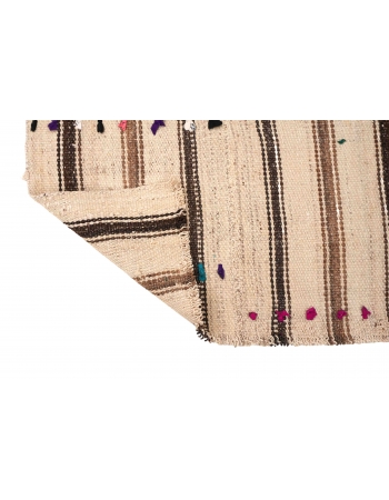 Vintage Striped Modern Kilim Rug - 2`7″ x 5`11″