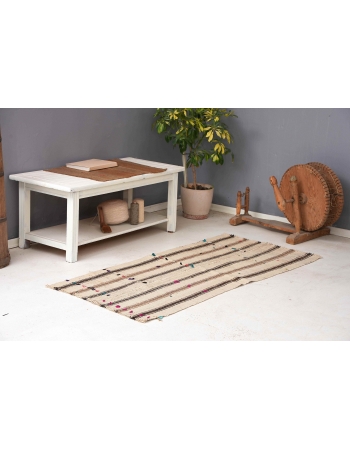Vintage Striped Modern Kilim Rug - 2`7″ x 5`11″