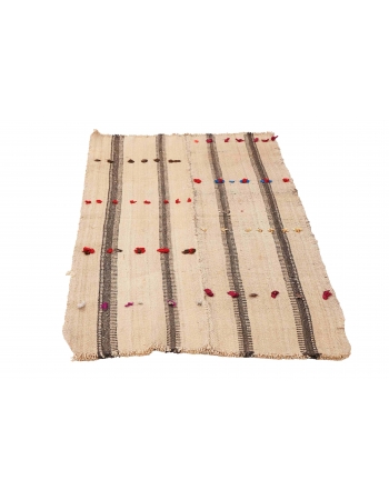 Small Vintage Decorative Kilim Rug - 2`4″ x 4`1″