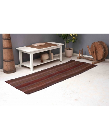 Decorative Vintage Turkish Kilim Rug - 2`8″ x 7`3″