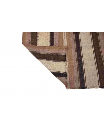 Brown Vintage Small Kilim Rug - 2`9″ x 4`3″
