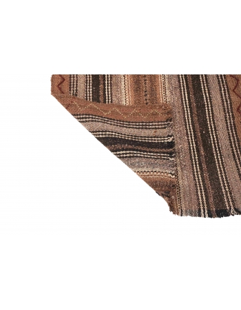 Small Vintage Brown Kilim Rug - 2`1″ x 3`2″