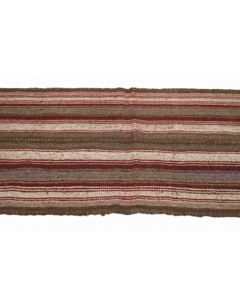 Decorative Vintage Brown Kilim Rug - 2`6″ x 5`1″