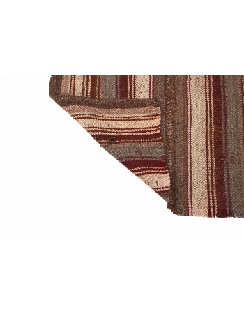 Decorative Vintage Brown Kilim Rug - 2`6″ x 5`1″