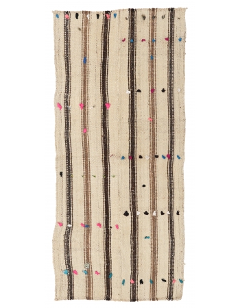 Vintage Modern Turkish Kilim Rug - 2`7″ x 6`0″