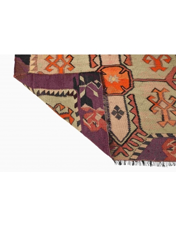 Vintage Decorative Small Kars Kilim Rug - 3`6″ x 6`0″