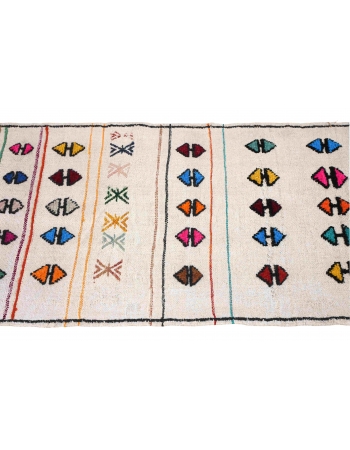 Vintage Hemp Decorative Kilim Rug - 2`4″ x 4`0″