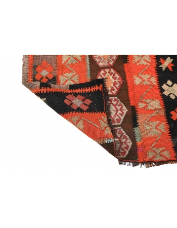 Vintage Decorative Turkish Kilim Rug - 2`7″ x 3`11″