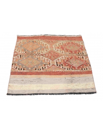 Vintage Embroidered Decorative Kilim Rug - 2`8″ x 4`0″