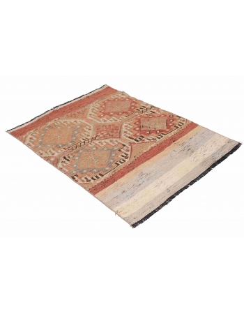 Vintage Embroidered Decorative Kilim Rug - 2`8″ x 4`0″