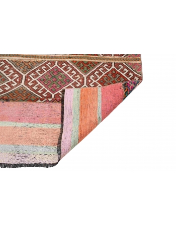 Decorative Vintage Turkish Kilim Rug - 3`3″ x 4`2″