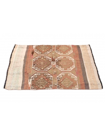 Decorative Vintage Kilim Rug - 3`11″ x 4`2″