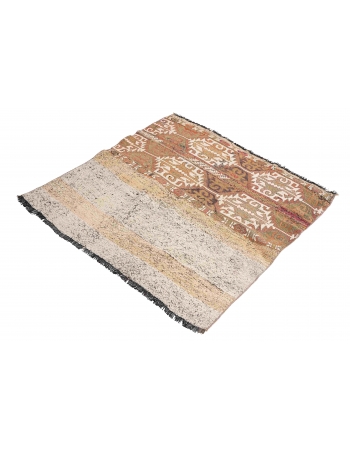 Vintage Decorative Turkish Kilim Rug - 3`11″ x 4`0″