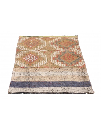 Small Vintage Turkish Kilim Rug - 2`7″ x 4`0″
