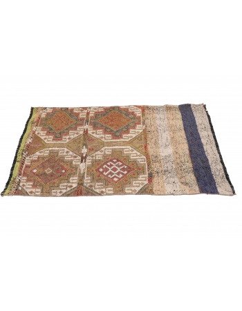 Small Vintage Turkish Kilim Rug - 2`7″ x 4`0″