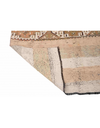 Faded Vintage Decorative Kilim Rug - 4`1″ x 5`1″