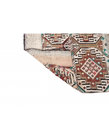 Vintage Unique Decorative Kilim Rug - 3`10″ x 3`11″