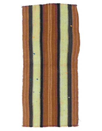 Brown Vintage Small Kilim Rug - 2`6″ x 5`2″