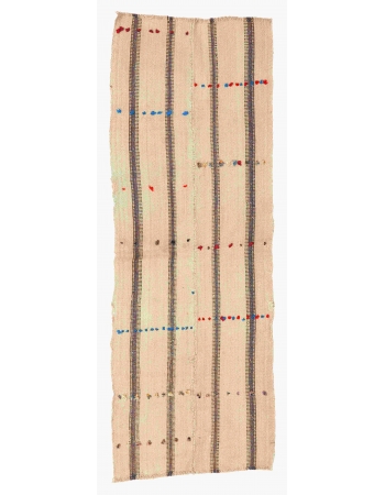 Modern Vintage Turkish Kilim Rug - 2`6″ x 6`11″