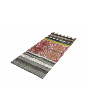 Vintage Decorative Small Kilim Rug - 2`7″ x 5`11″