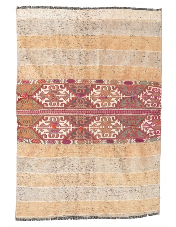 Vintage Decorative Small Kilim Rug - 3`11″ x 5`5″