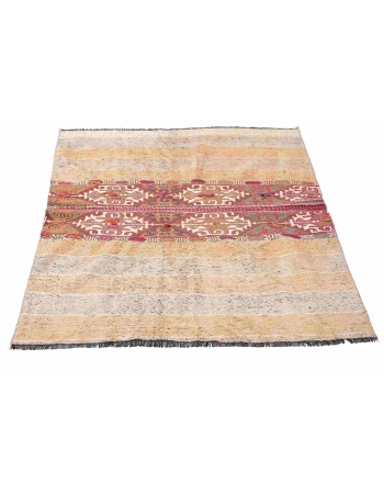 Vintage Decorative Small Kilim Rug - 3`11″ x 5`5″