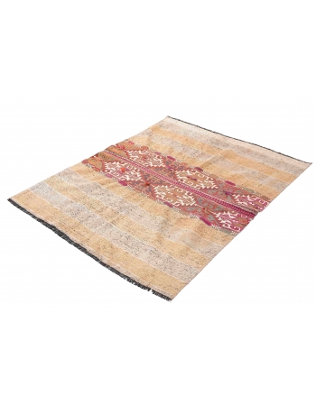 Vintage Decorative Small Kilim Rug - 3`11″ x 5`5″