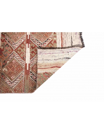 Vintage Turkish Decorative Small Kilim - 3`10″ x 4`6″