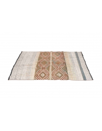 Small Decorative Vintage Kilim Rug - 3`6″ x 5`4″