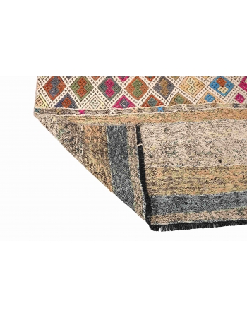 Vintage Small Decorative Kilim Rug - 3`7″ x 4`7″
