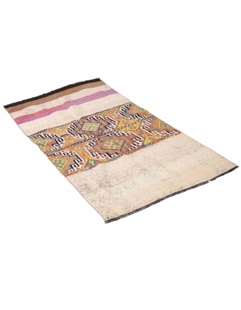 Vintage Unique Decorative Kilim Rug - 2`11″ x 6`1″