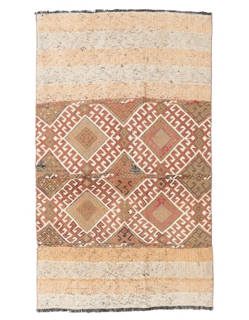 Small Unique Decorative Kilim Rug - 3`1″ x 5`3″