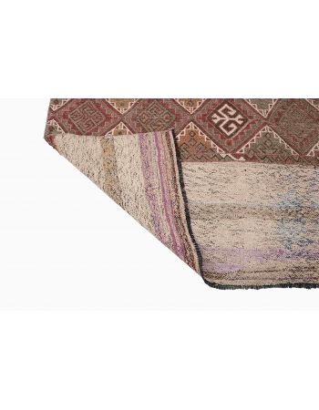 Decorative Turkish Vintage Kilim Rug - 4`6″ x 5`4″