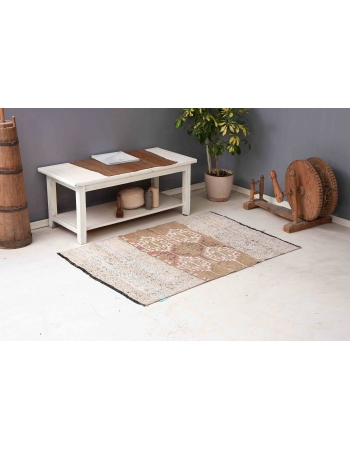 Turkish Vintage Decorative Kilim Rug - 3`5″ x 5`1″