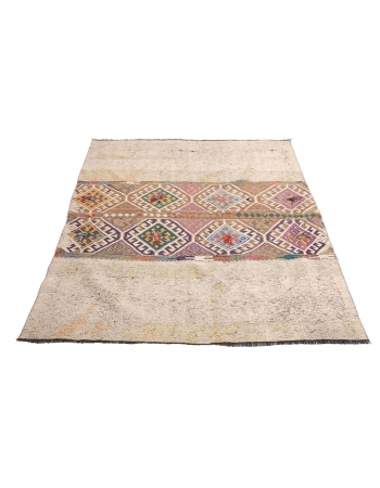 Vintage Decorative Kilim Rug - 4`7″ x 6`4″