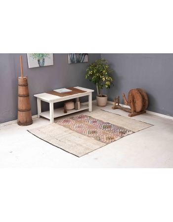 Vintage Decorative Kilim Rug - 4`7″ x 6`4″