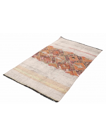 Vintage Decorative Turkish Kilim Rug - 3`1″ x 5`2″