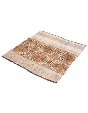 Vintage Washed Out Decorative Rug - 3`11″ x 4`6″