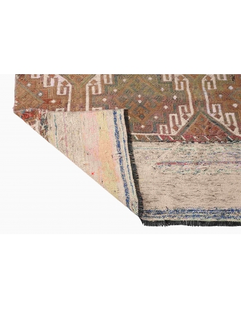 Small Vintage Turkish Kilim Rug - 3`0″ x 4`1″